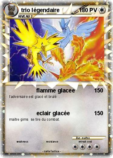 Pokemon trio légendaire