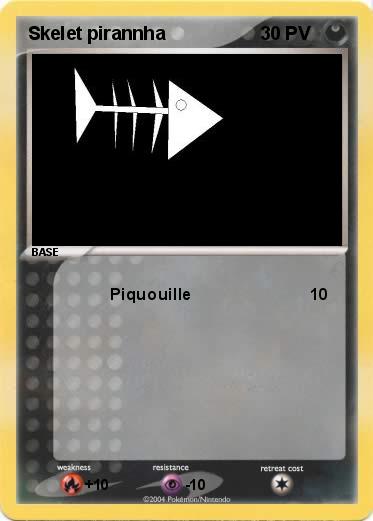 Pokemon Skelet pirannha