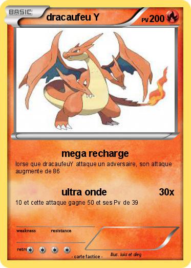 Pokemon dracaufeu Y
