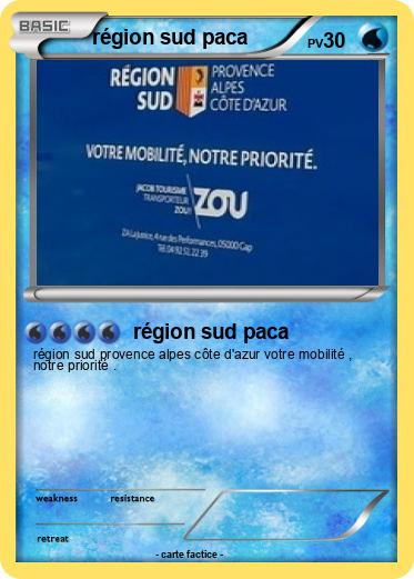 Pokemon région sud paca