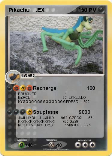 Pokemon Pikachu    .EX