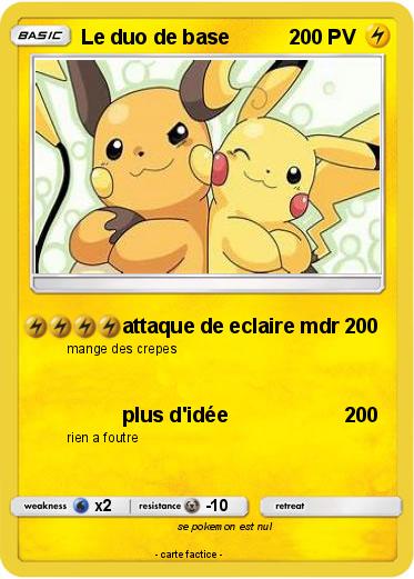 Pokemon Le duo de base