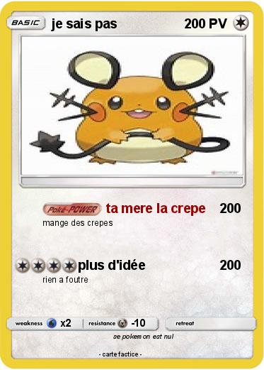 Pokemon je sais pas