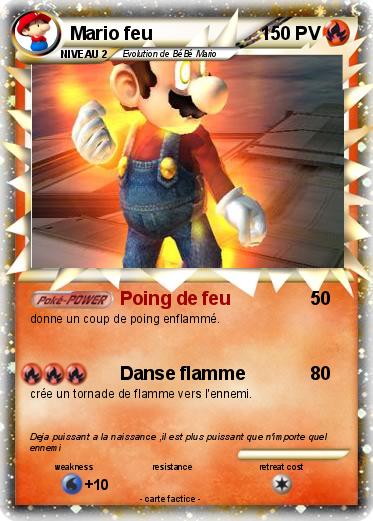 Pokemon Mario feu