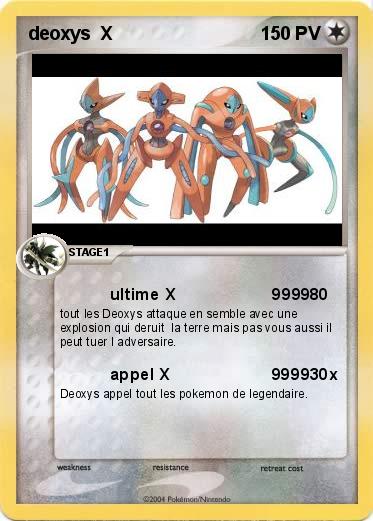 Pokemon deoxys  X