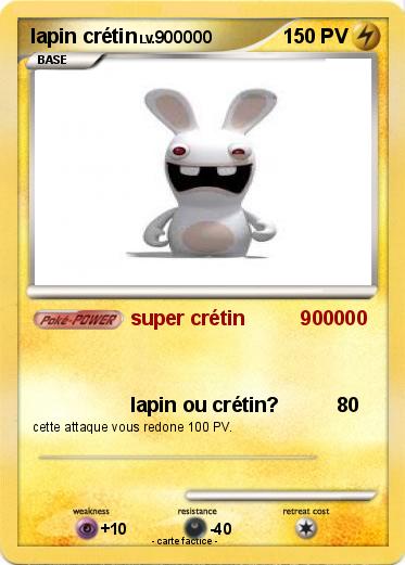 Pokemon lapin crétin