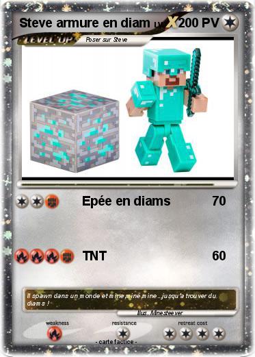 Pokemon Steve armure en diam