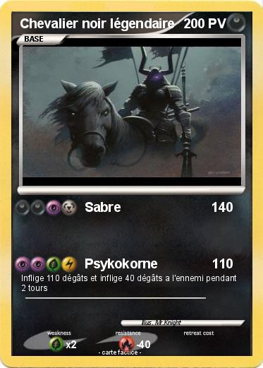 Pokemon Chevalier noir légendaire