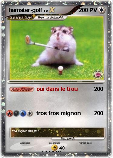 Pokemon hamster-golf
