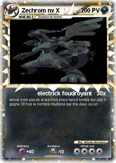 Pokemon Zechrom nv X