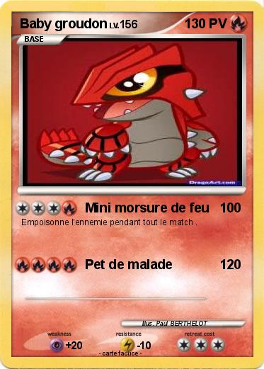 Pokemon Baby groudon