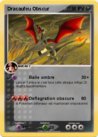Pokemon Dracaufeu Obscur