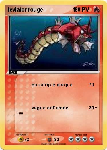 Pokemon leviator rouge                    1