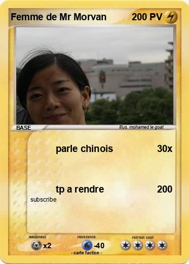 Pokemon Femme de Mr Morvan