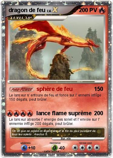 Pokemon dragon de feu