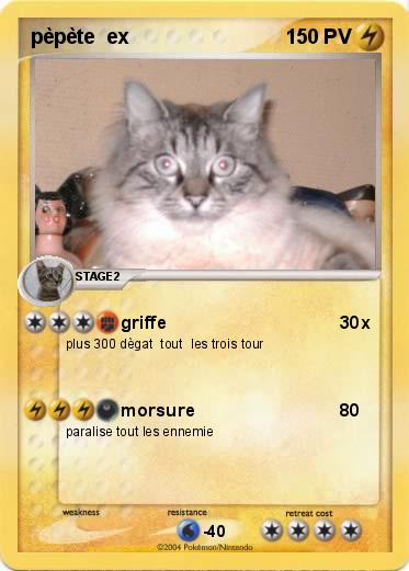 Pokemon pèpète  ex