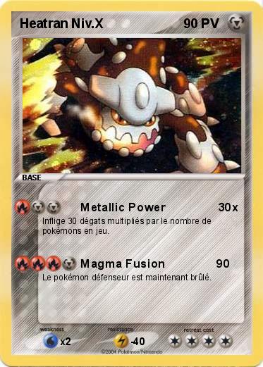 Pokemon Heatran Niv.X