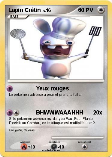 Pokemon Lapin Crétin