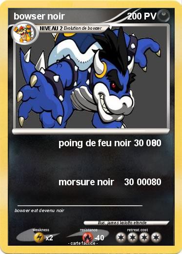 Pokemon bowser noir