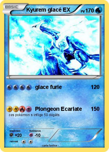 Pokemon Kyurem glacé EX