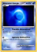 dimension énergie dimension