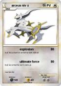 arceus niv x