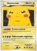 Pikachu triste