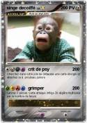singe decoiffé