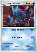 duon face bleu
