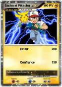Sacha et Pikachu Sacha et