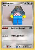 brulé un légo