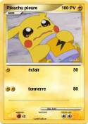 Pikachu pleure