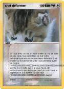 chat déformer