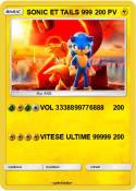 SONIC ET TAILS 999 SONIC ET TAILS