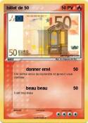 billet de 50