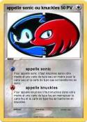 appelle sonic