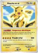 Pikachu en or