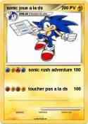 sonic joue a la