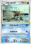 neige glacant
