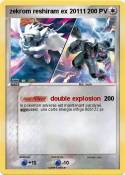 zekrom reshiram ex 20111 zekrom reshiram