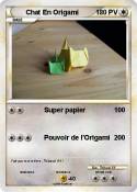 Chat En Origami