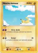 Pikachu dormeur Pikachu dormeur