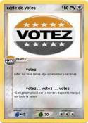 carte de votes