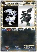 blac and white