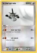 le chat qui vole le chat qui
