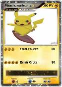 Pikachu surfeur Pikachu surfeur