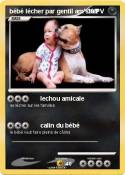 bébé lécher
