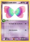 Papillon multicolore Papillon