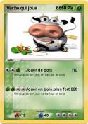 Vache qui joue