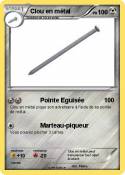 Clou en métal